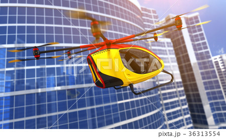 Electric Passenger Drone. 3D illustration 36313554