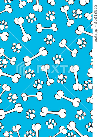 骨 肉球跡 戌年背景 タテ 骨 肉球跡 戌年背景 タテ 36313955