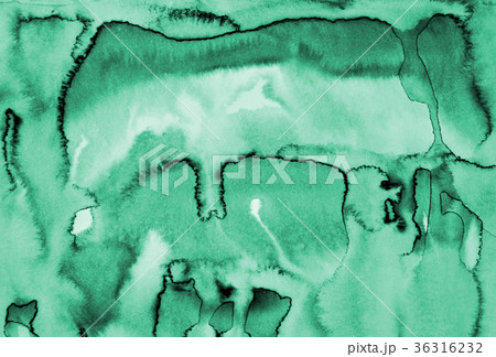 Abstract green watercolor on paper texture  36316232