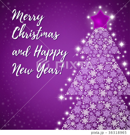 Merry Christmas violet greeting Card Merry Christmas violet greeting Card 36318965