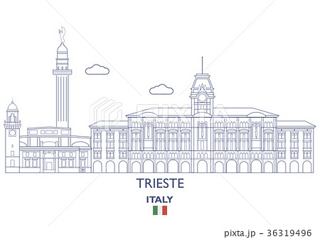 Trieste City Skyline, Italy 36319496