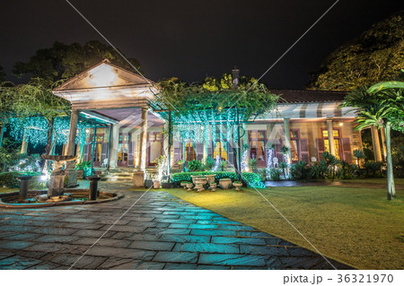グラバー園　旧オルト住宅のライトアップ 36321970