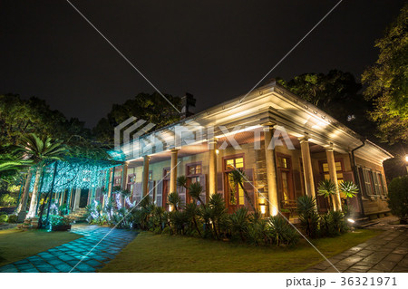 グラバー園　旧オルト住宅のライトアップ 36321971