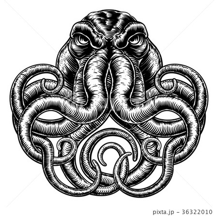 Octopus Vintage Retro Style Octopus Vintage Retro Style 36322010