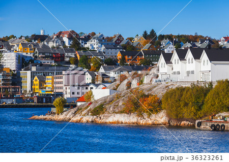 Kristiansund cityscape, coastal view 36323261