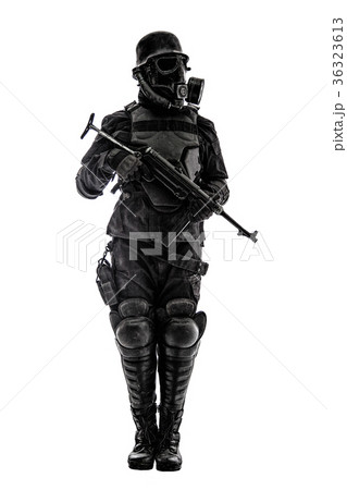 Futuristic nazi soldier sentry Futuristic nazi soldier sentry 36323613