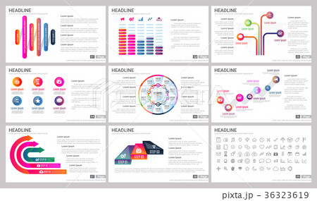 Modern Elements of infographics for presentations 36323619