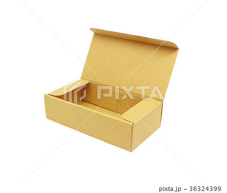 Corrugated cardboard box isolated on white 36324399