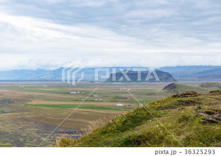 above view of Solheimafjara coast in Iceland 36325293