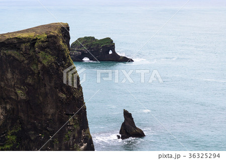 rocks and on Dyrholaey promontory in Iceland 36325294