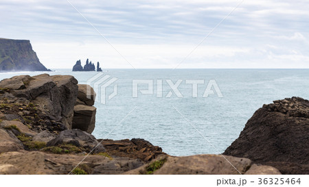 coastline near Kirkjufjara beach in Iceland coastline near Kirkjufjara beach in Iceland 36325464