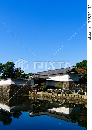 江戸城　大手門と堀（縦） 36330159