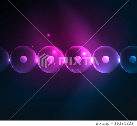 Blurred glowing circles, digital abstract 36331823
