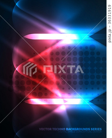 Illuminated lens flares, glowing color techno Illuminated lens flares, glowing color techno 36331919