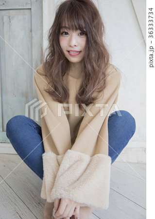ゆるふわセミロング 36333734