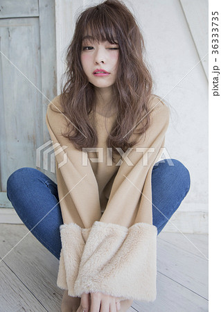 ゆるふわセミロング ゆるふわセミロング 36333735