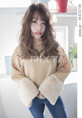ゆるふわセミロング ゆるふわセミロング 36333736