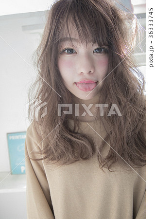 ゆるふわセミロング ゆるふわセミロング 36333745