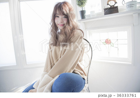 ゆるふわセミロング 36333761