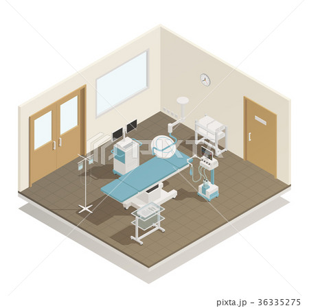 Operation Room Equipment Isometric Composition  Operation Room Equipment Isometric Composition  36335275