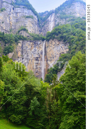 Fantastic cascade waterfall Seerenbach Falls 36336145