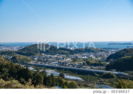 三河湾と東海道新幹線 三河湾と東海道新幹線 36336637