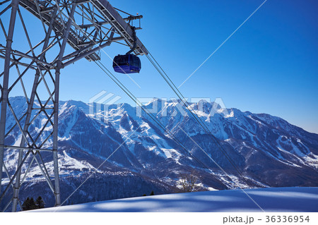 landscape of the Mountains on winter resort 36336954