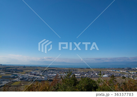 東海道新幹線と琵琶湖俯瞰撮影 東海道新幹線と琵琶湖俯瞰撮影 36337783