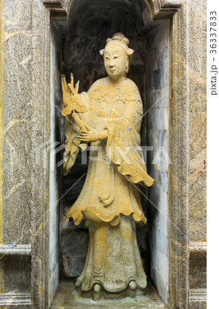 Close-up Ancient Chinese Ballast Doll. 36337833