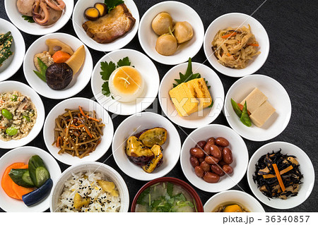 ごはんとおかずいろいろ　Side dishes of rice japanese food 36340857