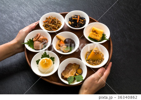 ごはんとおかずいろいろ　Side dishes of rice japanese food 36340862