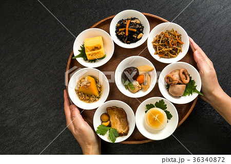 ごはんとおかずいろいろ　Side dishes of rice japanese food 36340872