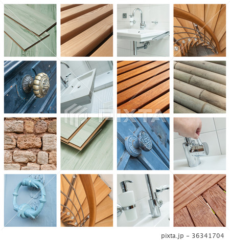 various view of interior decoration collage 36341704