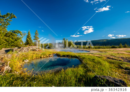 Hot thermal spring in Yellowstone 36342916