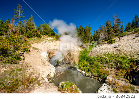 Hot thermal spring in Yellowstone 36342922