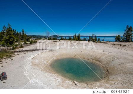 Hot thermal spring in Yellowstone 36342924