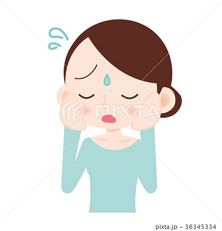 女性 上半身 赤っ恥 女性 上半身 赤っ恥 36345334