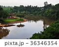 Floating house in river Kwai. Kanchanaburi  36346354