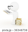white human reading yellow book on white 36348738
