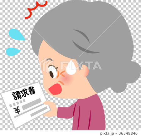 看票據的驚奇的資深夫人 看票據的驚奇的資深夫人 36349846