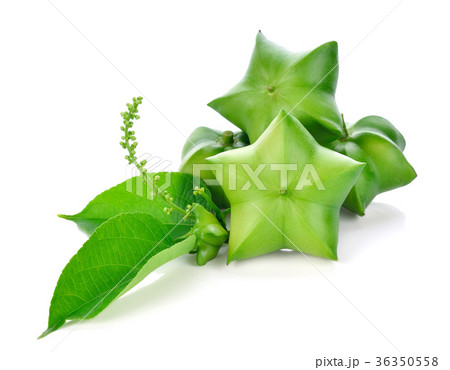 Sacha Inchi on white background,fresh capsule seed 36350558