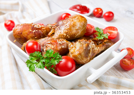 Fried chicken legs 36353453