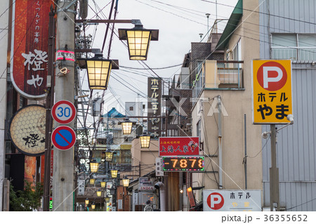 The shopping street of  in Nagano Prefecture,Japan 36355652
