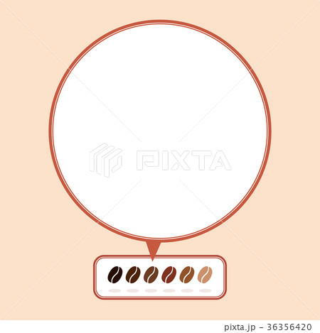 コーヒー豆　フレーム　（背景素材） 36356420
