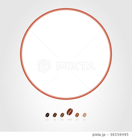 コーヒー豆　フレーム　（背景素材） 36356495
