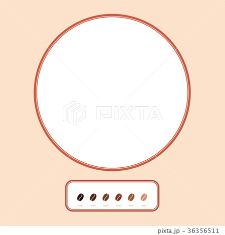 コーヒー豆　フレーム　（背景素材） 36356511