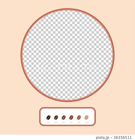 コーヒー豆　フレーム　（背景素材） 36356511