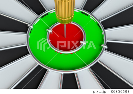 Target dart arrow hitting in the dartboard 36356593
