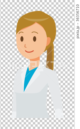 白衣を着た女性医師が歩いている 36356710