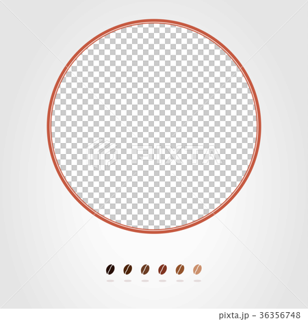 コーヒー豆　フレーム　（背景素材） 36356748